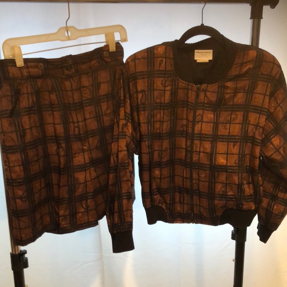 Plaid Jacket and Short Set